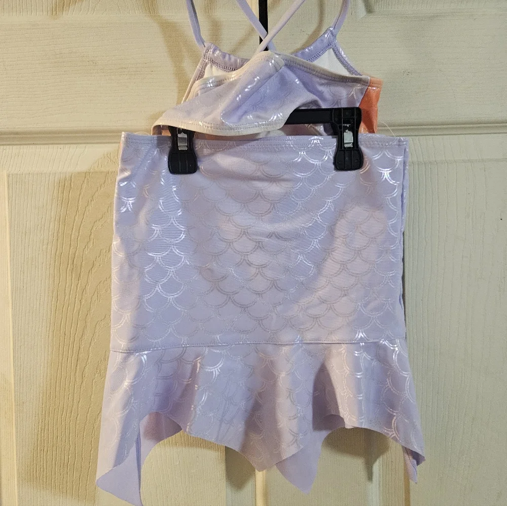 WONDER NATION 3 PIECE MERMAID SWIMSUIT: NEW WITH TAGS: SIZE 5T